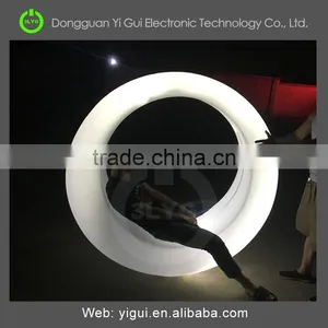 Led Outdoor Furniture With Waterproof Plastic LED Illuminated Circle Chairs thumbnail-1