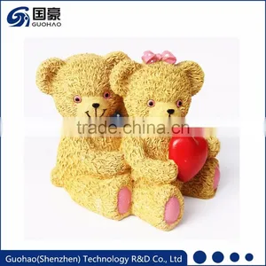 Custom Wedding Souvenirs Small Lovely Bear Figurine thumbnail-1
