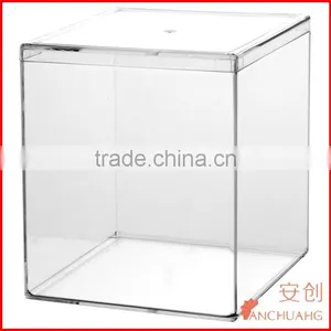 Acrylic Box/Case Plastic Container With Removable Lid thumbnail-3