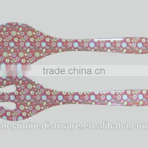 Colorful Melamine Dessert Spoon and Fork thumbnail-1