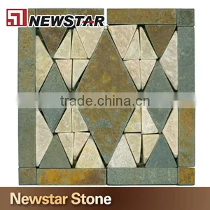 Slate Mosaic China Slate Rusty Meshed Slate Mosaic thumbnail-1