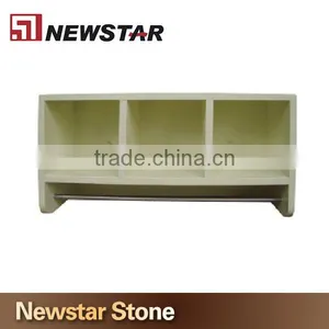 White Vanity Base Solid Wood Vanity Bathroom thumbnail-3