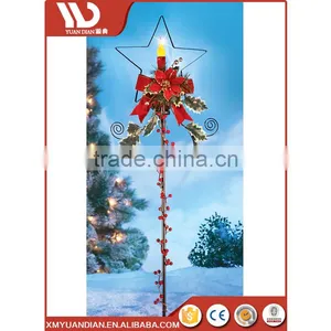 Home & Garden Decoration Star Candle Solar Stake Light Personalized Polyresin Christmas Ornaments Wholesale thumbnail-2