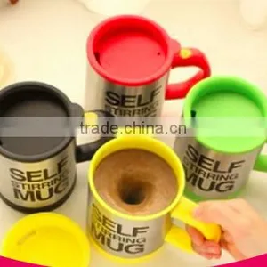 Fashionable and Practical Self Stirring Mugs With Batteries Stainless Steel Coffee Mug LS Eplus thumbnail-3
