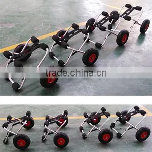 200LBS Aluminum Kayak Trolley for Transporting Boat thumbnail-2