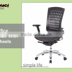 2016 Hot Selling Mobile Office Computer Chair With Fabric Adjustable Backrest thumbnail-5