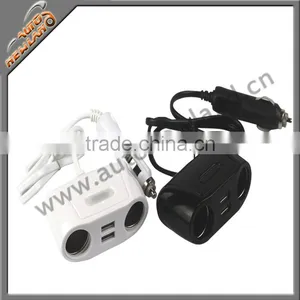 2 Port Cigar Cigarette Scoket With 2 USB LED Indicator thumbnail-1