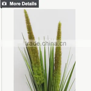 Three Heads Fox Tails Accessory Preserved Grass Grass Bush Decorative Indoor Plants thumbnail-3