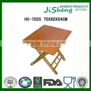 Wholesales of Natural Folding Bamboo Outdoor Beach Table thumbnail-1