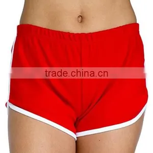 Wholesale Custom Made Your Own Design Women's Gym Yoga Clothes Sporty Casual Style Classic Vintage Retro Jogging Shorts thumbnail-2