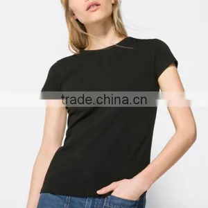 2016 New Fashion Summer Cotton Women Blank O-neck Short Sleeve T Shirts thumbnail-3