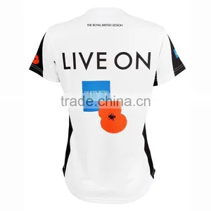 China Cheap Wholesale Sublimation Print Dry Fit Running Shirt thumbnail-1