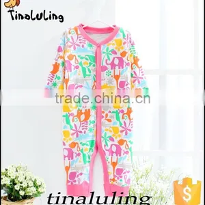 New Arrival Infant Baby Girls Elephant Animal Rompers Baby Bodysuits Girls Romper thumbnail-1