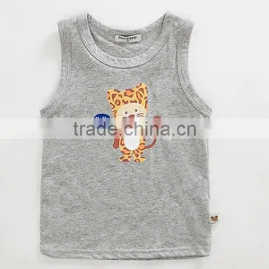 Custom Breathable Nylon Sport Kids Singlet Fashion Children Tank Top thumbnail-2