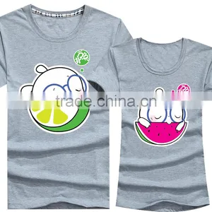 Wholesale Cute Design Printing Couple T-Shirt thumbnail-1