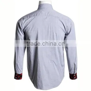 BSCI/SA8000 Executive Solid Latest Shirt Designs for Men Casual Shirt Men's Dress Shirt thumbnail-5