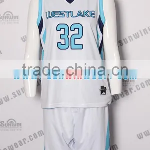 Latest Design Men Custom Usa Best Blank Youth Sublimation Print Dry Fit Reversible Basketball Jersey Uniform thumbnail-1