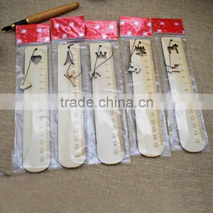 Korean Souvenir Stationery Wood Ruler With Pendant Craft thumbnail-4