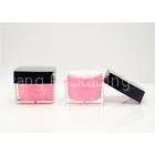 50g Square / Around Acrylic Cream Jars Cosmetic Packaging in Pink and Black thumbnail-1