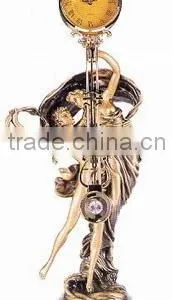 Beautiful Artistic Polyresin Statue Table Clock thumbnail-2
