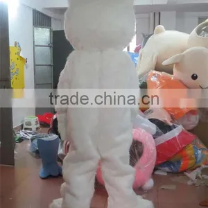 Hot Sale 100% In-kind Shooting White Cat Mascot Adult Cat Costume White Cat Mascot Costume thumbnail-3