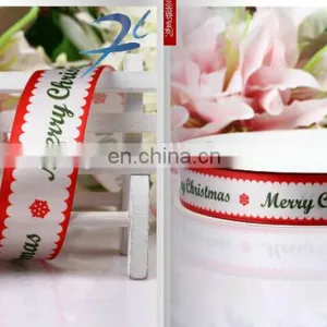 Hot Sell Custom Heat Transfer Printed Christmas Ribbon thumbnail-1