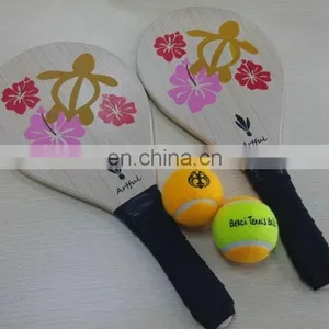 Plywood or MDF Material Outdoor Wood Beach Tennis Racket thumbnail-5