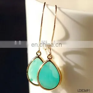 Turquoise Drop Earrings Dangle Bridesmaid Gift Bridal Gift Set Wedding Bridal Jewelry Mothers Day thumbnail-3