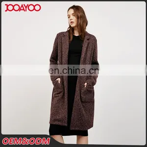 Custom Coat Design 2016 Women Single Button Garnet Long Winter Coats thumbnail-2