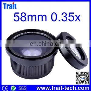 58mm 0.35x Wide Angle Fisheye Lens for Canon/ Nikon /Olympus /DSLR With Macro Portion thumbnail-1