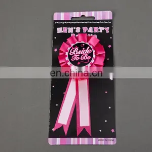 New Arrival Unique Design Bachelorette Party Pinback Button Embroidery Satin Badge Maker thumbnail-1