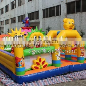 Endless Fun and Populare Outdoor or Indoor Commercial Grade Vinyl Tarpaulin FU048 Inflatable Playground thumbnail-1