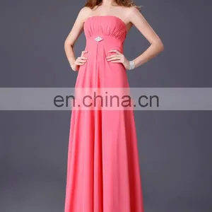Grace Karin Sexy Strapless Sequined Backless Elegant Chiffon Grey Evening Dresses Long CL3133-2 thumbnail-6
