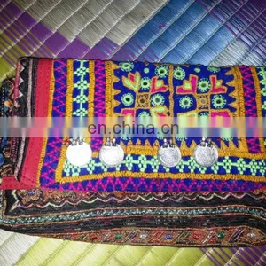 HANDMADE VINTAGE BANJARA CLUTCH BAG OLD COIN SMALL PURSE CROSS BAG GIFT INDIA thumbnail-1