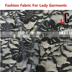 JC1723 Wholesale Nylon Spandex Fashion Design Nylon Lace Fabric for Wedding thumbnail-2