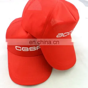 Custom Promotiona Cheap Polyester Screen Printing White 5 Panel Cap thumbnail-3