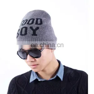 Custom Warm Men's Winter Wool Knitted Hat for Men thumbnail-2