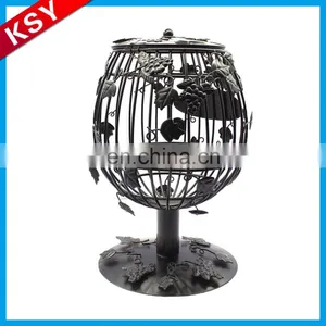 Popular Quality Assurance Simple Design Beautiful Black Metal Bird Candle Lantern Holder thumbnail-5