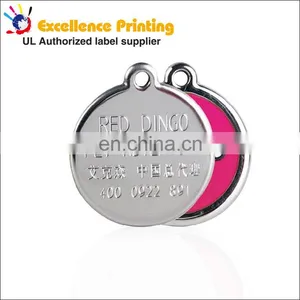 Customized Cheap Aluminum Metal Dog Tag Ghana School Engraved Dog Tags thumbnail-2