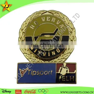 2017 Best Quality Promotional Plated Hard Enamel Lapel Pin & Badge thumbnail-3