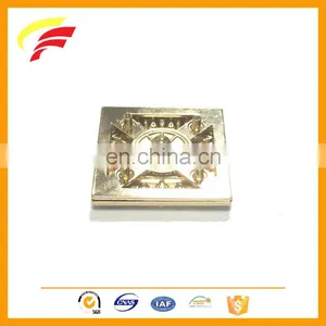 Russian Market Square Shaped Zinc Alloy Two Pieces Snap Button Set for Coat F1201 thumbnail-5