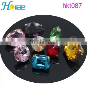 New Design Cheap Rhinestone Buckle With Prong Glass Bead With Claw for Decorative thumbnail-5