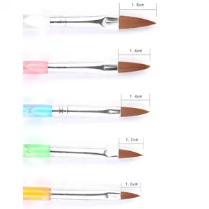 Nail Art Crystal Brush Acrylic Nail Brush Kolinsky Hair thumbnail-3