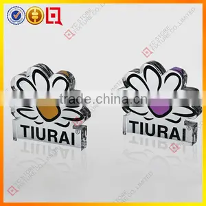 Customized Clear Solid Acrylic Brand Logo Block thumbnail-3
