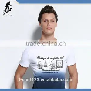 2015 Scoop Neck t Shirt for Men With Sublimation Print , t Shirt Wholesale thumbnail-1