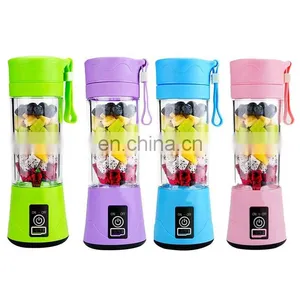 Portable Juicer Cup Personal Blender Electric USB Rechargeable Fruit Juicer Blender Smoothies Shakes Mini Travel Plastic Bottle thumbnail-2