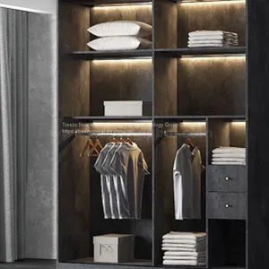 Aluminum Glass Sliding Door Wardrobe thumbnail-1