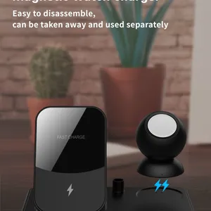 4 in 1 25W Fast Wireless Charger For IPhone 12 11 XS XR 8 X 3 in 1 Quick Charging Station For Apple Watch 6 5 4 3 Airpods Pro thumbnail-3