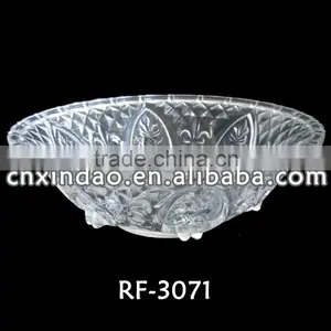 Round Shape Clear Personalized Wholesale Antique Glass Fruit Bowls thumbnail-1