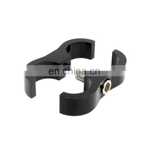 AN6 AN8 AN10 Billet Aluminum Anodized Black Braided Hose Separator Clamp Fuel Line Divider Clamp thumbnail-3